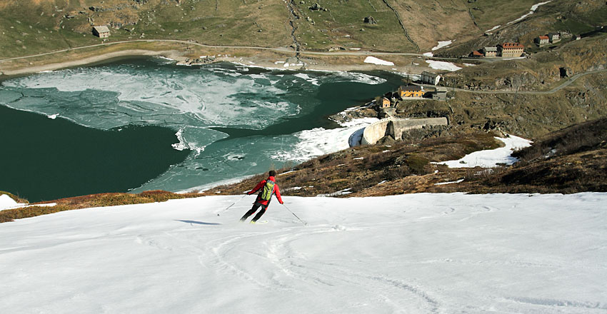 Discesa verso Malciaussia - Sci Alpinismo